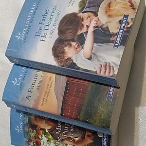 Love inspired Romance 3 Books The Father/ A Future To Fight For / Missionary